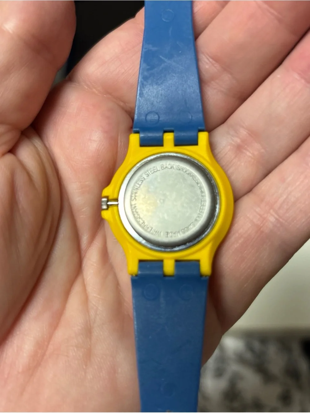 Vintage Expo 86 Swatch Mens Wrist Watch Vancouver Untested READ Needs New Bat